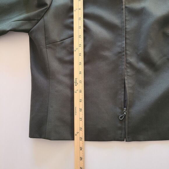 Pendleton Wool Zip-Up Olive Green Long Sleeve Jacket Size 16 - Picture 12 of 12